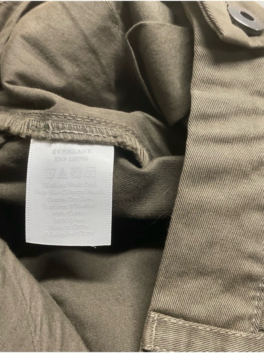Everlane Women's Olive Green Chinos Pants Size‎ 30 - Picture 4 of 5